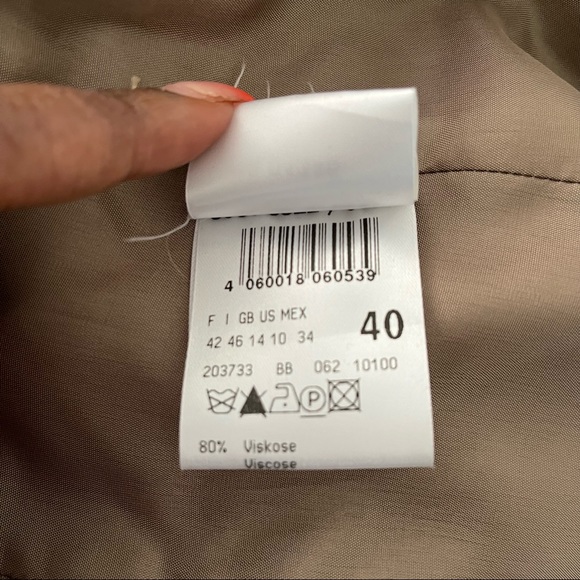 Betty Barclay Crush Velvet Jacket Size 8 - Picture 7 of 8